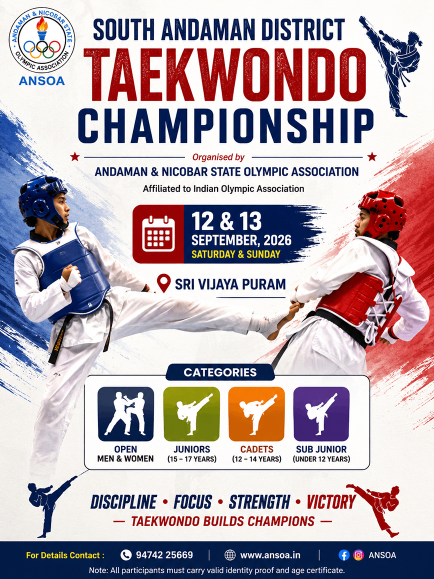 South Andaman District Taekwondo Championship-2026